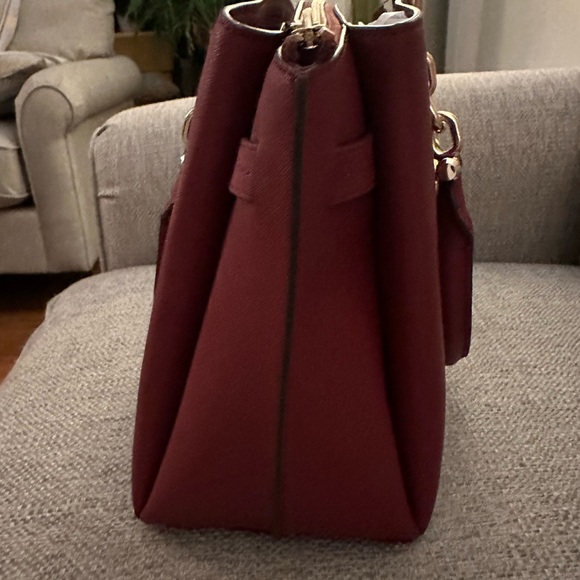 Michael Kors Rochelle Large Satchel in Brandy with Gold Hardware NEW WITH TAGS - Picture 7 of 16